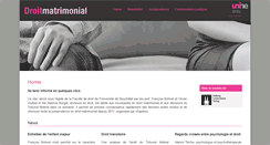 Desktop Screenshot of droitmatrimonial.ch