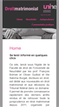 Mobile Screenshot of droitmatrimonial.ch