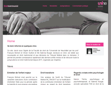 Tablet Screenshot of droitmatrimonial.ch